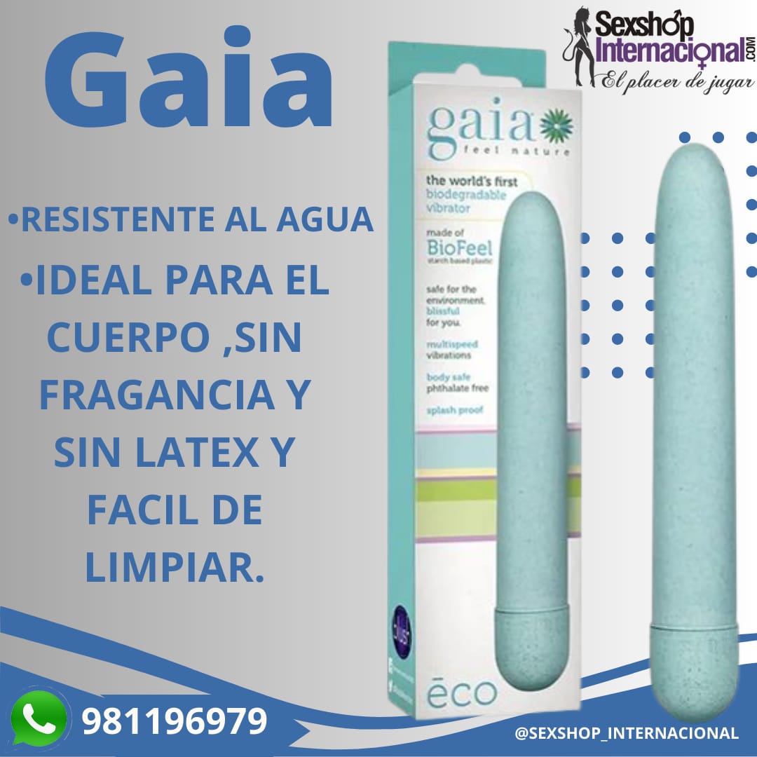 VIBRADOR SOFISTICADO-MASAJEADOR CORPORAL-GAIA-SEXSHOP LIMA 971890151 